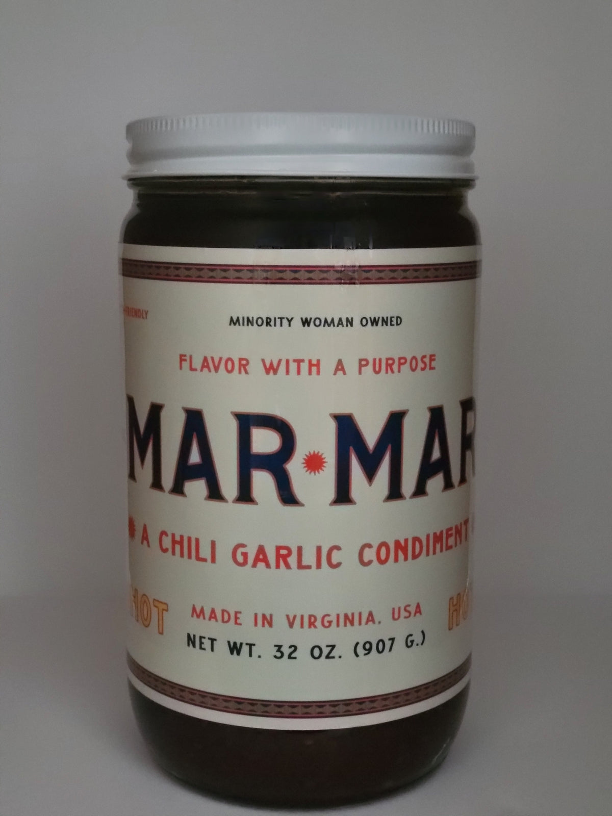 32oz Jar | Hot Version | Chili Garlic Mar Mar
